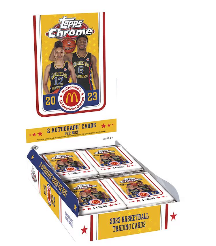 2023 Topps Chrome McDonald’s All American Basketball Hobby Box (2 Autos) Bronny James? - NBA Blaster