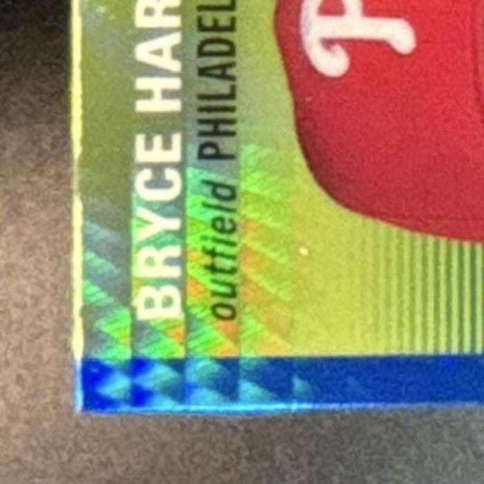 2023 Topps Chrome Platinum Anniversary Bryce Harper Blue Prism #337 Phillies - Sports Cards