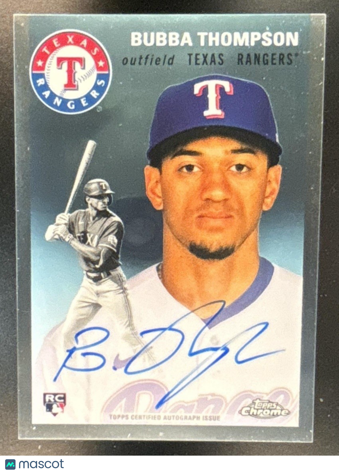 2023 Topps Chrome Platinum Anniversary Bubba Thompson Auto #CPA-BT Texas Rangers - Sports Cards