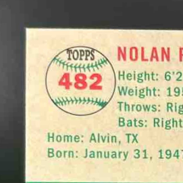 2023 Topps Chrome Platinum Anniversary Nolan Ryan Toile White/Green /99 #482 - Sports Cards