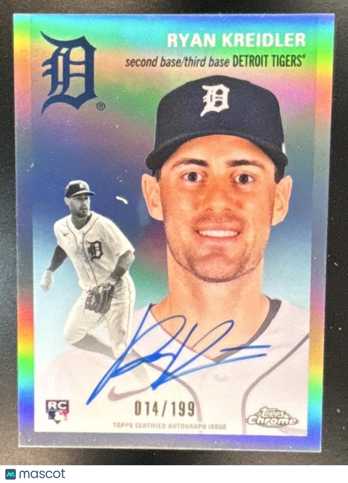2023 Topps Chrome Platinum Anniversary Ryan Kreidler Auto Refractor /199 RC - Sports Cards