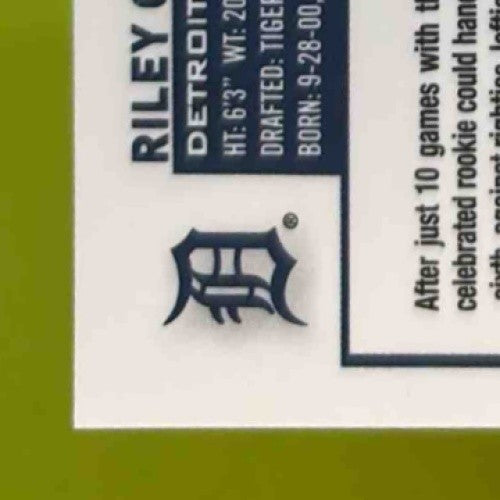 2023 Topps Chrome Riley Greene #182 RC Detroit Tigers - Sports Cards