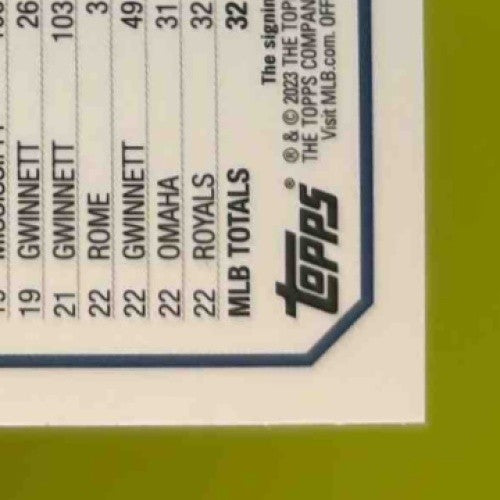 2023 Topps Chrome Update Drew Waters Auto Aqua Wave Refractor 96/199 KC Royals - Sports Cards