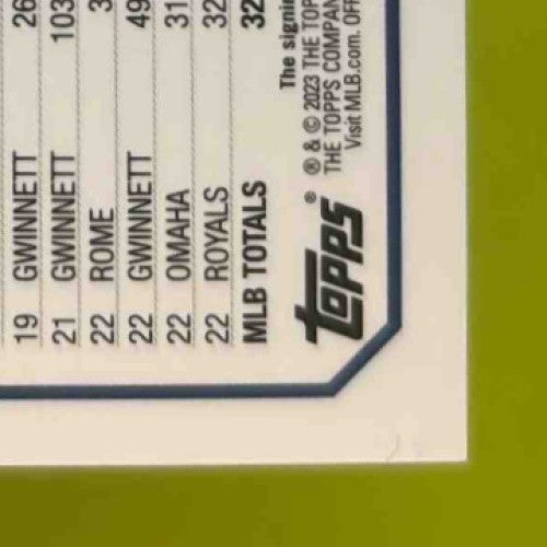 2023 Topps Chrome Update Drew Waters Auto Refractor 82/499 RC Kansas City Royals - Sports Cards