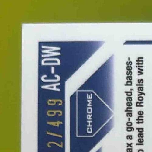 2023 Topps Chrome Update Drew Waters Auto Refractor 82/499 RC Kansas City Royals - Sports Cards