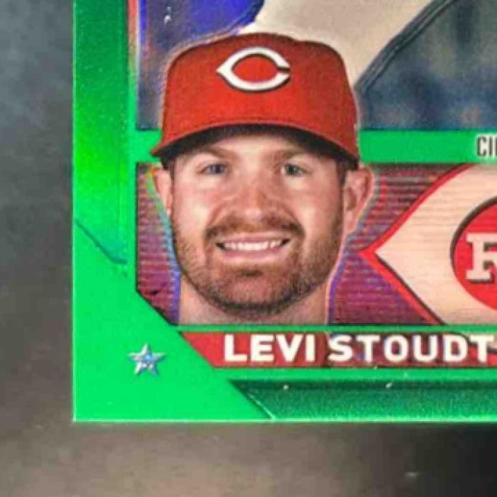 2023 Topps Chrome Update Levi Stoudt Green /99 #USC13 RC Cincinnati Reds - Sports Cards