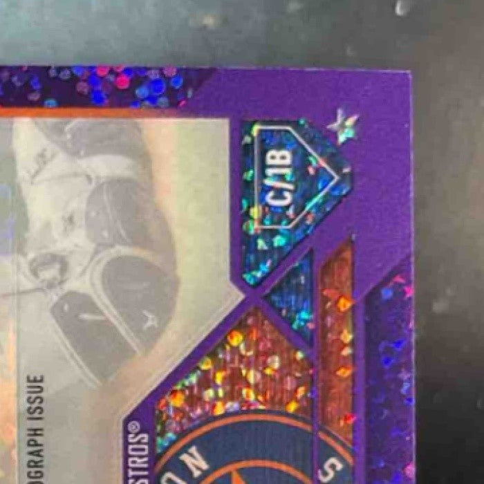 2023 Topps Chrome Update Yainer Diaz Auto Purple Speckle /299 RC Houston Astros - Sports Cards