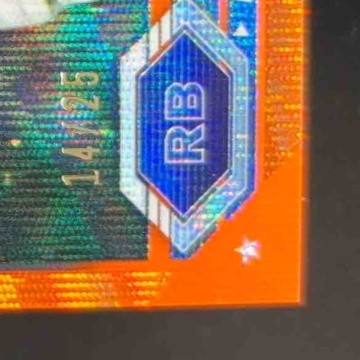 2023 Topps Composite Emmitt Smith Chrome Orange Wave Refractor 14/25 #6 Cowboys - Sports Cards