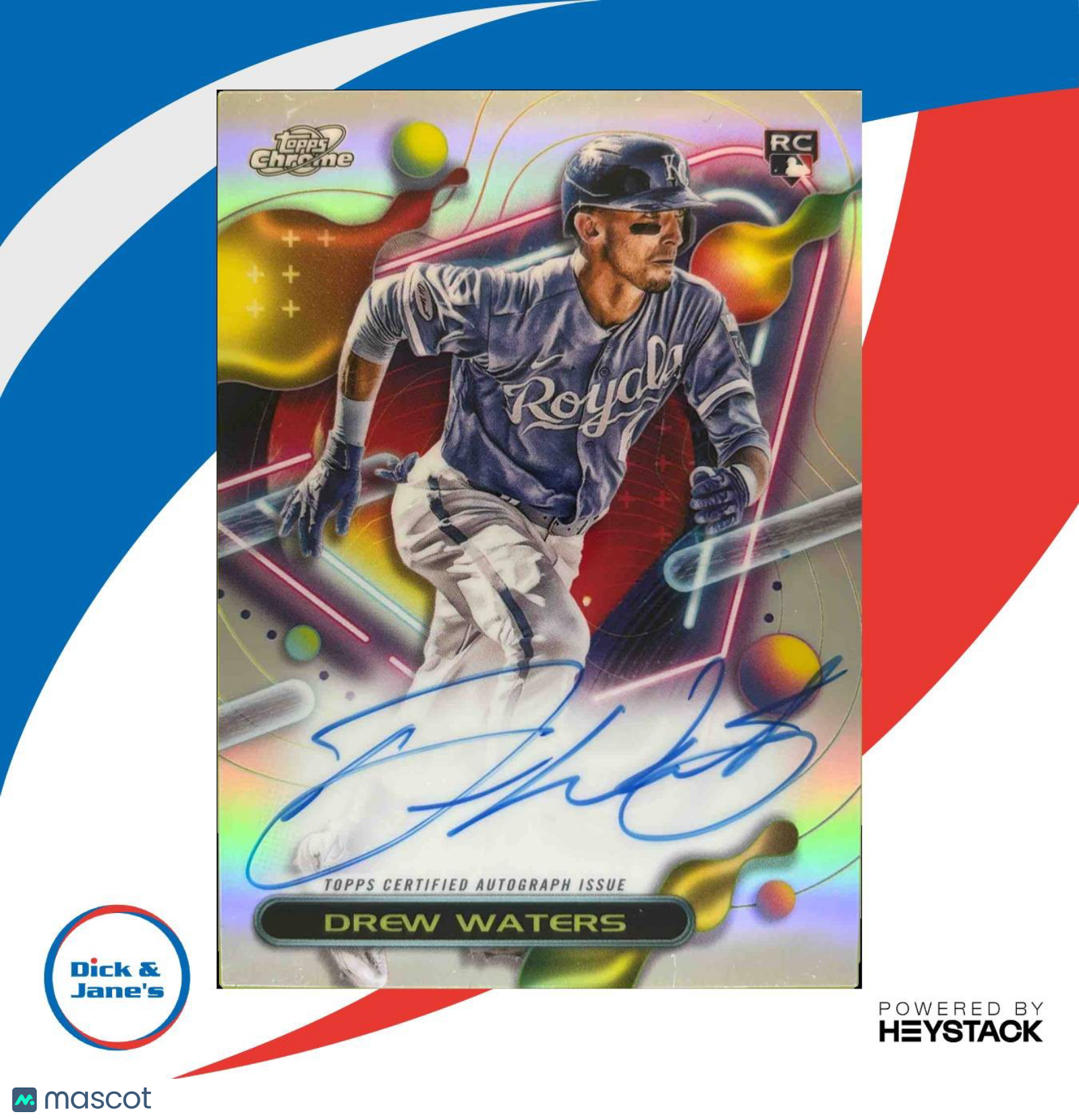 2023 Topps Cosmic Chrome Drew Waters Auto #CCA-DW RC Kansas City Royals - Sports Cards