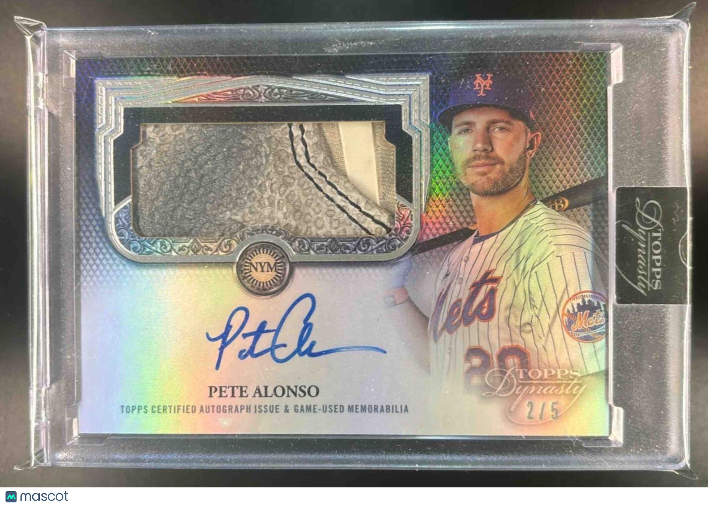 2023 Topps Dynasty Pete Alonso Auto Used Batting Glove 2/5 DAPB-PA New York Mets - Sports Cards