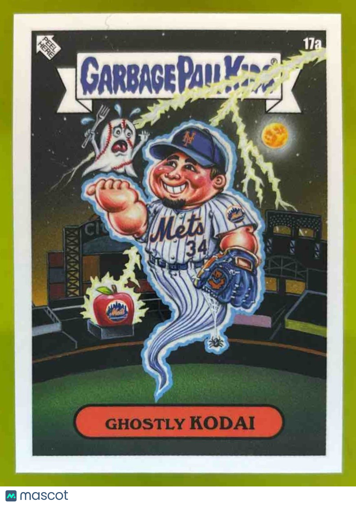 2023 Topps Garbage Pail Kids x MLB Series 3 Ghostly Kodai #17a New York Mets - Sports Cards