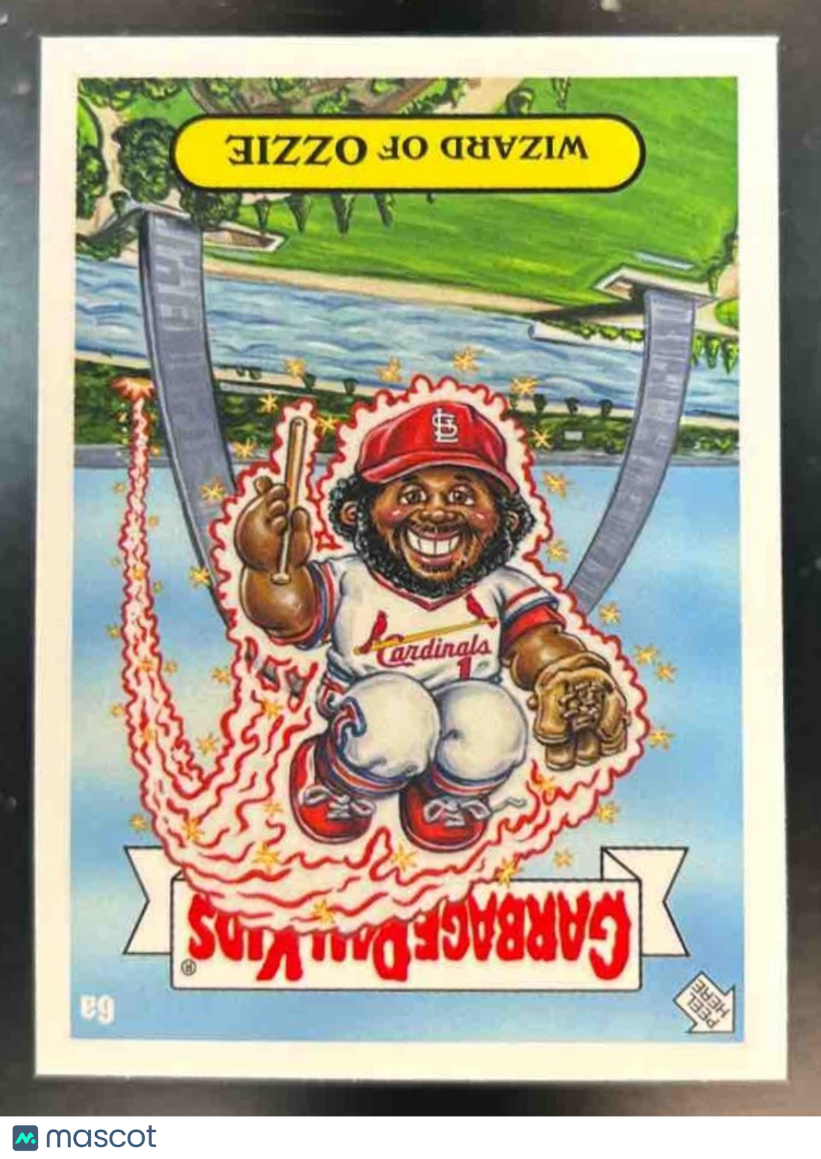 2023 Topps Garbage Pail Kids x MLB Series 3 Wizard of Ozzie #6a Cardinals - Sports Cards