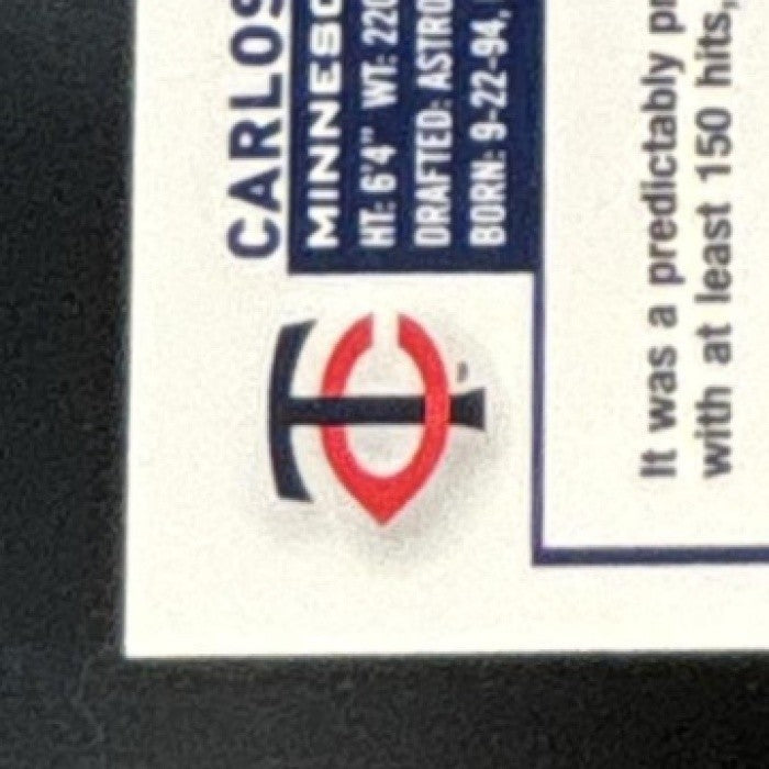 2023 Topps Gilded Collection Carlos Correa RayWave Gold Etch /25 Minnesota Twins - Sports Cards