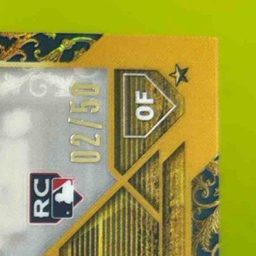 2023 Topps Gilded Drew Waters Chrome Gold Etch Auto Blue Refractor /50 RC Royals - Sports Cards