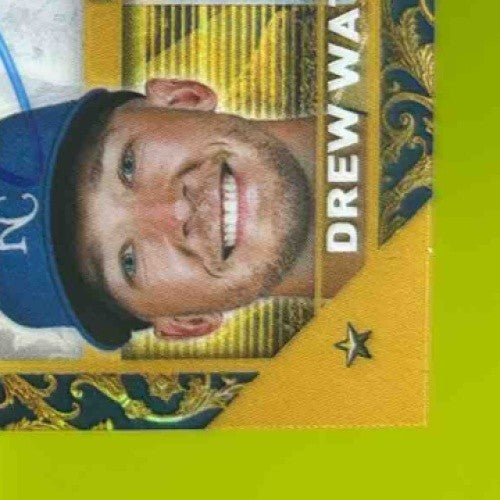 2023 Topps Gilded Drew Waters Chrome Gold Etch Auto Blue Refractor /50 RC Royals - Sports Cards