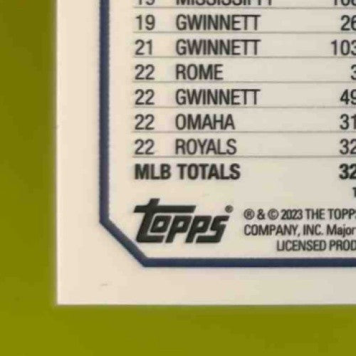 2023 Topps Gilded Drew Waters Chrome Gold Etch Auto Blue Refractor /50 RC Royals - Sports Cards