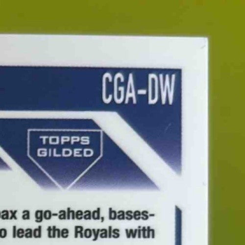 2023 Topps Gilded Drew Waters Chrome Gold Etch Auto Blue Refractor /50 RC Royals - Sports Cards