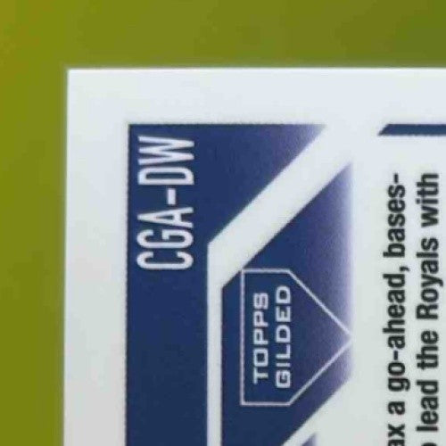 2023 Topps Gilded Drew Waters Chrome Gold Etch Auto Yellow Refractor /75 RC KC - Sports Cards