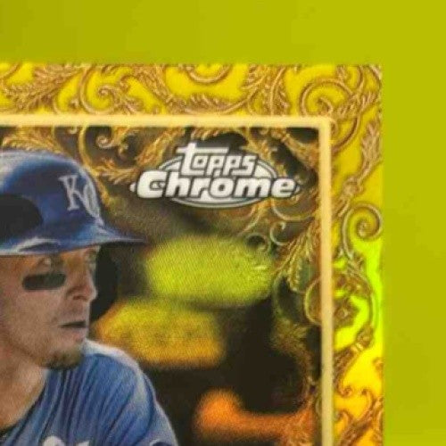 2023 Topps Gilded Drew Waters Chrome Gold Etch Auto Yellow Refractor /75 RC KC - Sports Cards