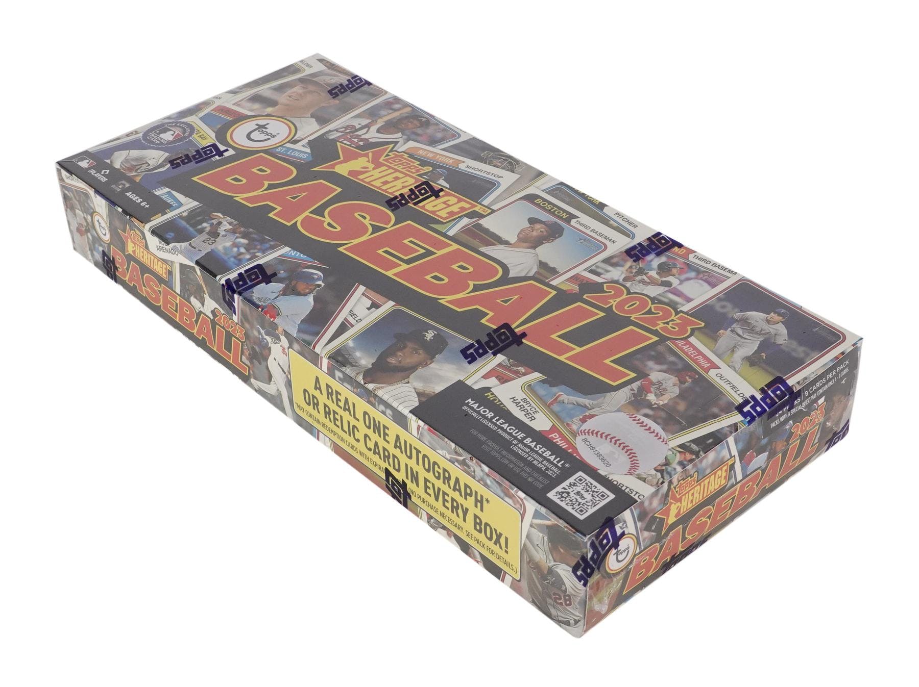 2023 Topps Heritage Baseball Hobby Pack or Pack Lots (9 Cards/Pack) - MLB Hobby Box
