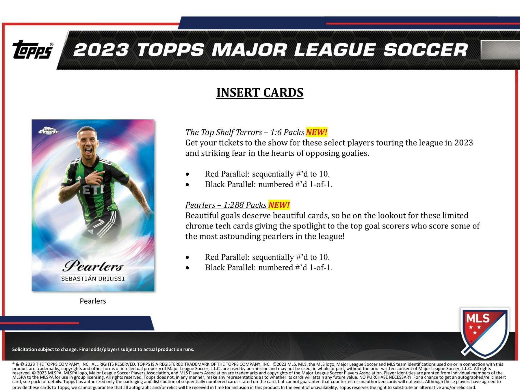 2023 Topps MLS Major League Soccer Blaster Box (11 Packs) - Blaster Box