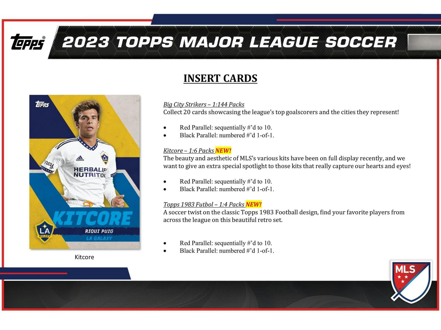 2023 Topps MLS Major League Soccer Blaster Box (11 Packs) - Blaster Box