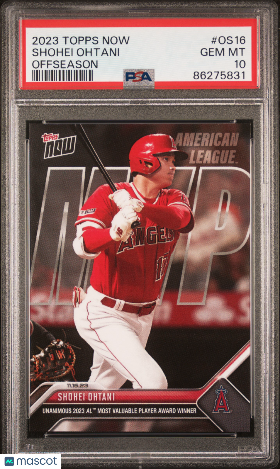 2023 Topps Now Offseason Shohei Ohtani #OS16 PSA 10