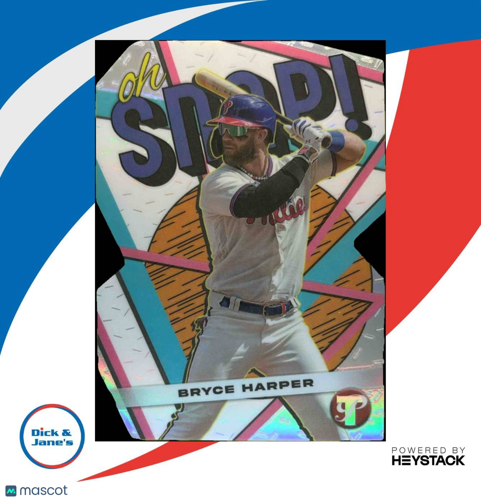 2023 Topps Pristine Bryce Harper Oh Snap! #OS-6 Philadelphia Phillies - Sports Cards