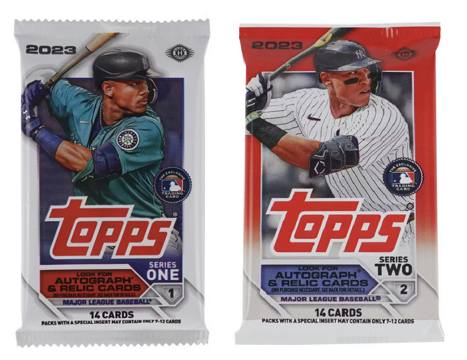 2023 Topps Series 1 Baseball Hobby Pack Lot / Lots 3 Series 1 and 3 Series 2 Packs MLB hobby