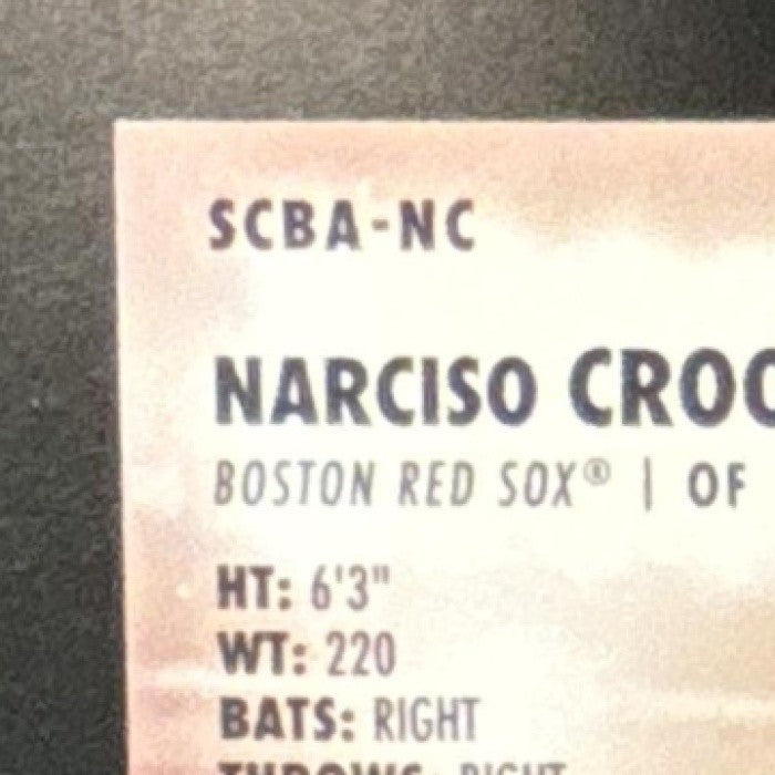 2023 Topps Stadium Club Narciso Crook Auto #SCBA-NC RC Boston Red Sox - Sports Cards
