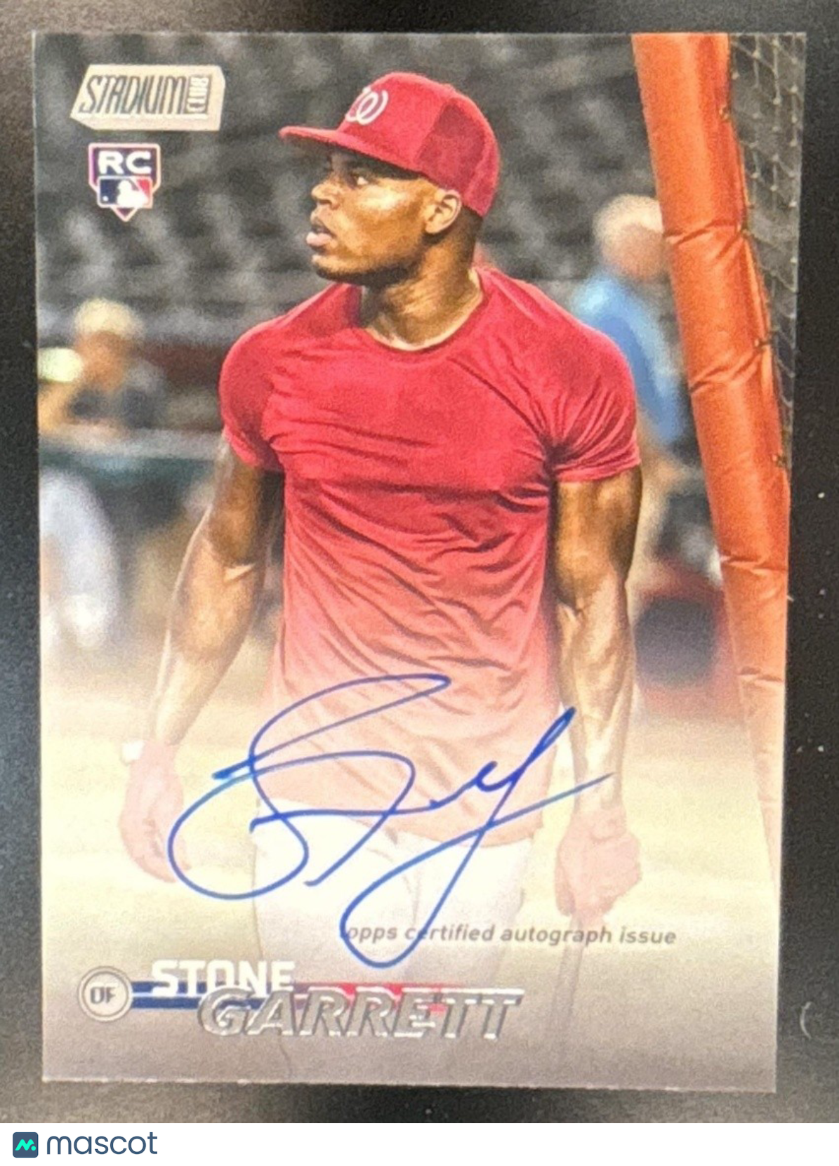 2023 Topps Stadium Club Stone Garrett Auto #SCBA-SG RC Washington Nationals - Sports Cards