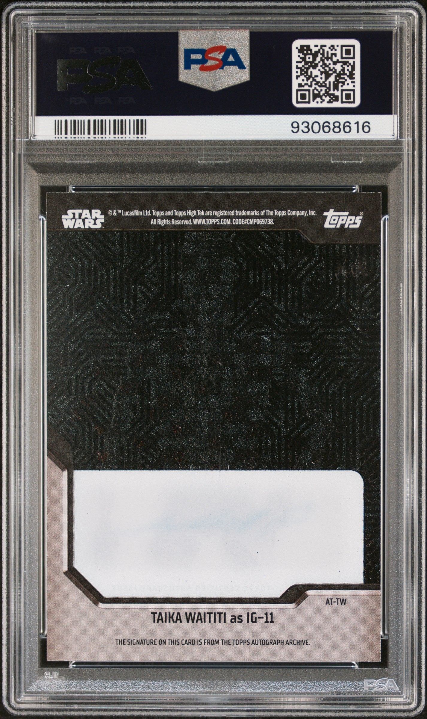 2023 Topps Star Wars High Tek Autographs IG-11 Taika Waititi 5/5 PSA 10 GEM MINT - Graded Non-Sports Cards
