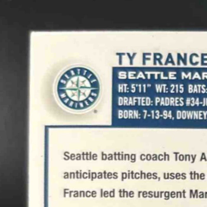 2023 Topps Ty France Green Foil /499 #626 Seattle Mariners - Sports Cards