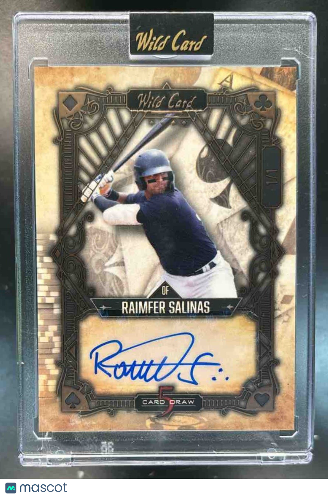 2023 Wild Card 5 Card Draw Raimer Salinas Auto 1/1 5CDV-63 - Sports Cards