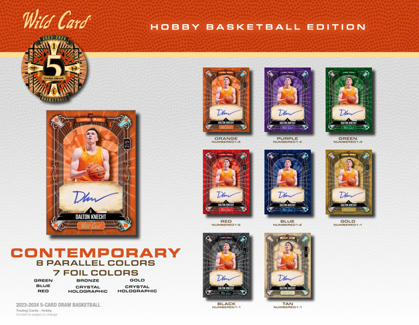 2023 Wild Card 5 Card Draw Stacked Deck Basketball Hobby Box (5 Autos) Five Card Stud NBA & NIL Signatures - Basketball