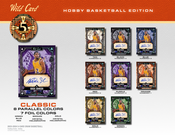 2023 Wild Card 5 Card Draw Stacked Deck Basketball Hobby Box (5 Autos) Five Card Stud NBA & NIL Signatures - Basketball