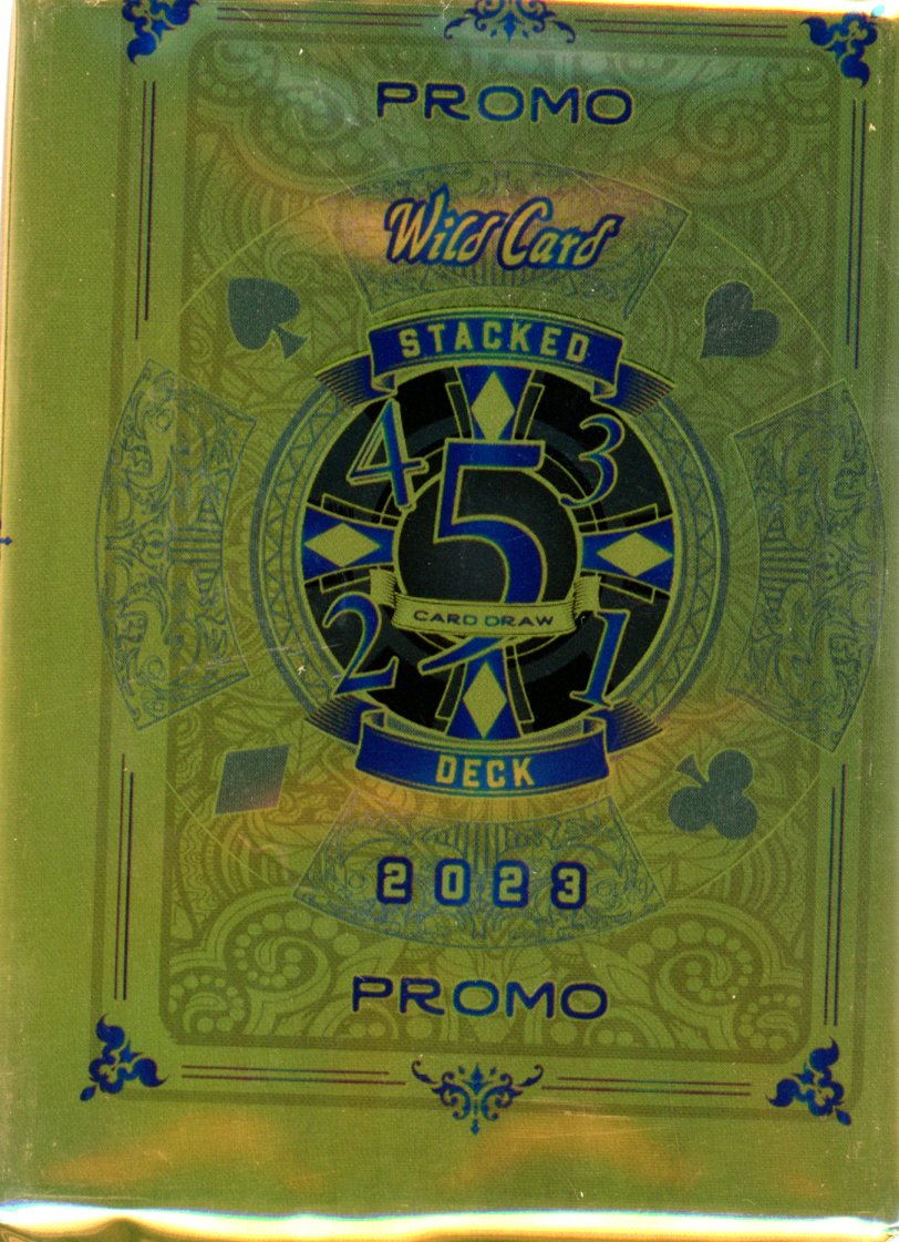 2023 Wild Card Five Card Draw Stacked Deck Football Hobby Box Promo Pack (#d to 5 or less) - Football Box
