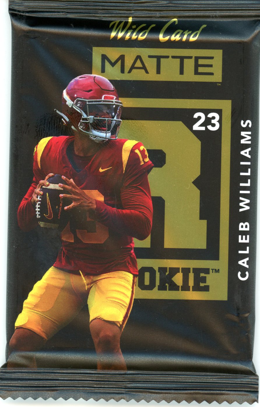 2023 Wild Card Matte Guaranteed Encased Rookie Card CALEB WILLIAMS RC - Football Box