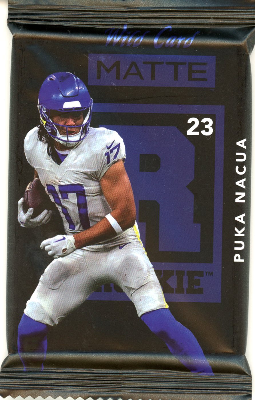 2023 Wild Card Matte Guaranteed Encased Rookie Card PUKA NACUA RC - Football Box