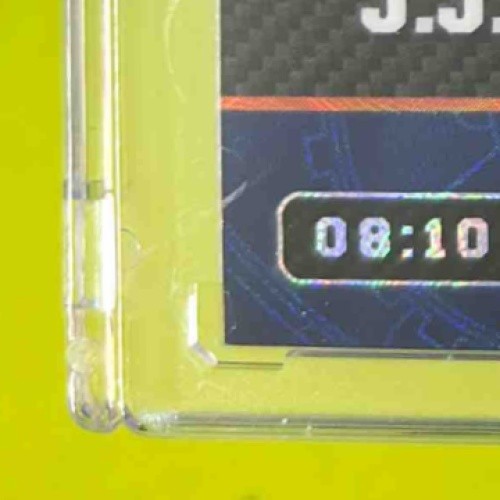 2023 Wild Card QB1 On the Clock JJ McCarthy Rainbow Blue 8/10 #OCW JM1 Michigan Sports Cards