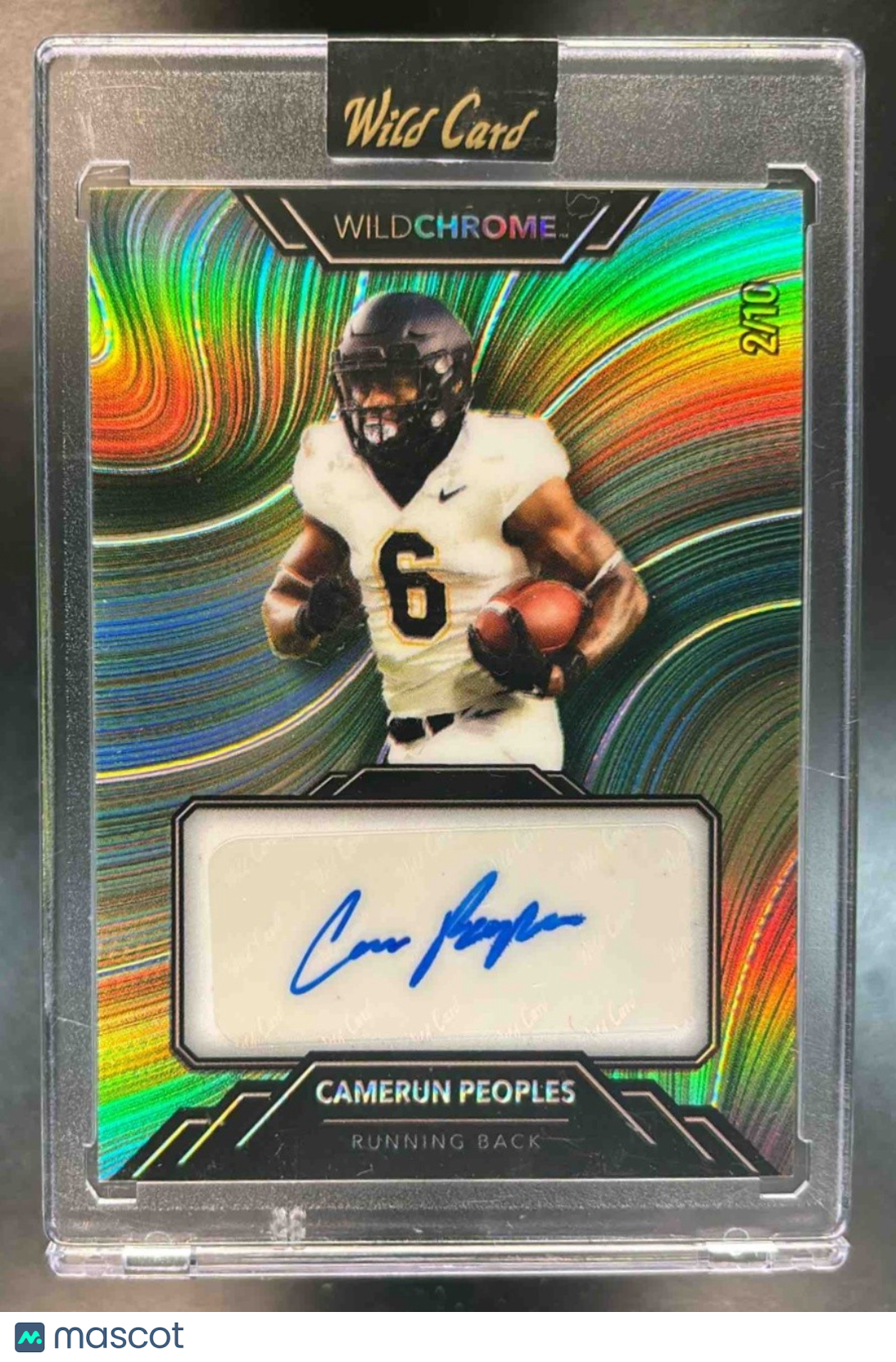2023 Wild Card Wildchrome Draft Camerun Peoples Auto /10 #WCR-13 RC Auto - Sports Cards