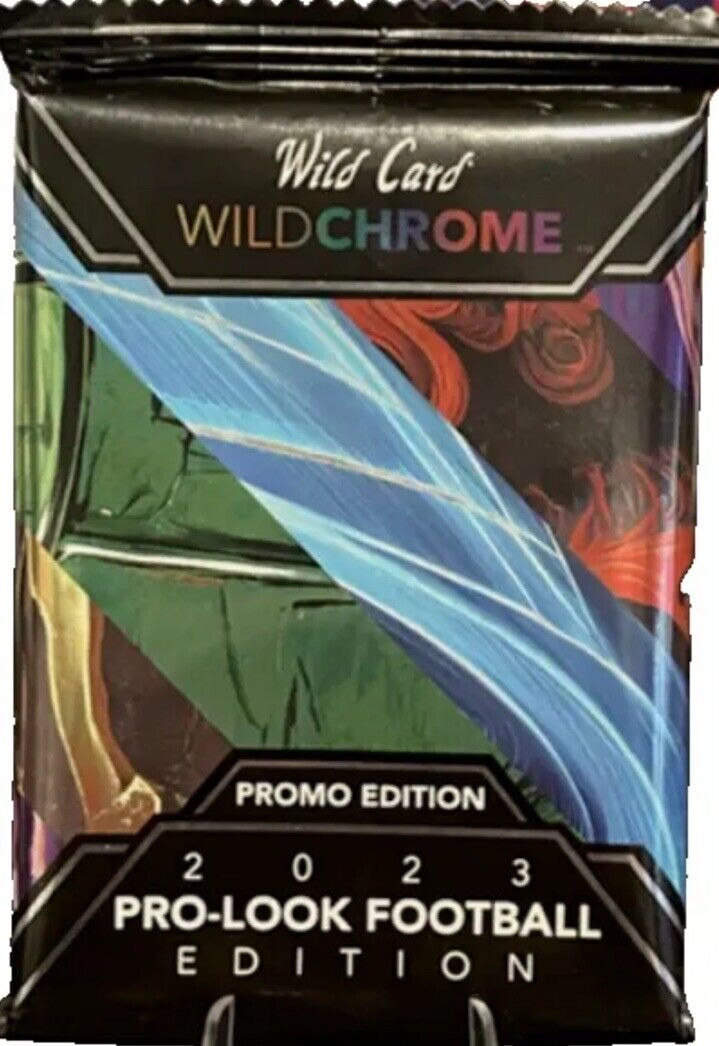 2023 Wild Card Wildchrome Pro-Look Football Edition PREVIEW Promo Pack (#d 25 or less) DRAFT NIGHT - Football Box