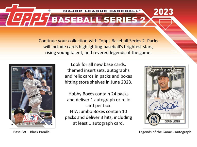 2023 Topps Series 2 Baseball Hobby Box  (24 Packs/Box)