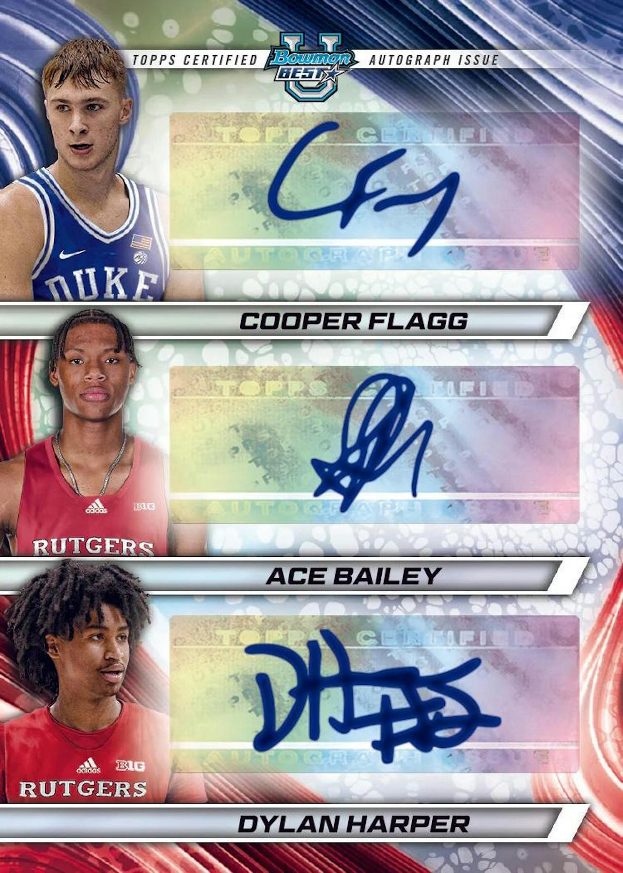 2024/25 Bowman University Best Basketball Hobby Box (4 Autos) Cooper Flagg / Boogie Fland