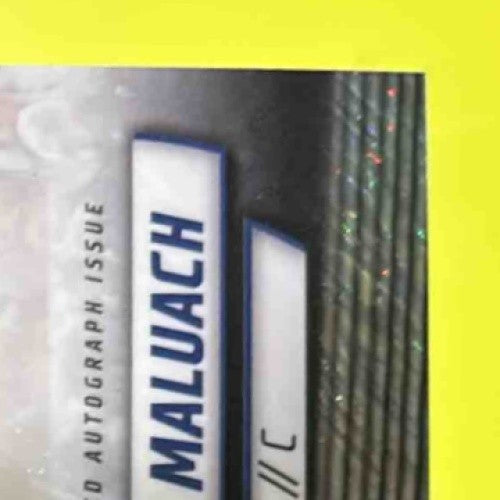 2024-25 Bowman University Chrome Khaman Maluach Auto Green Shimmer Refractor #46 - Sports Cards