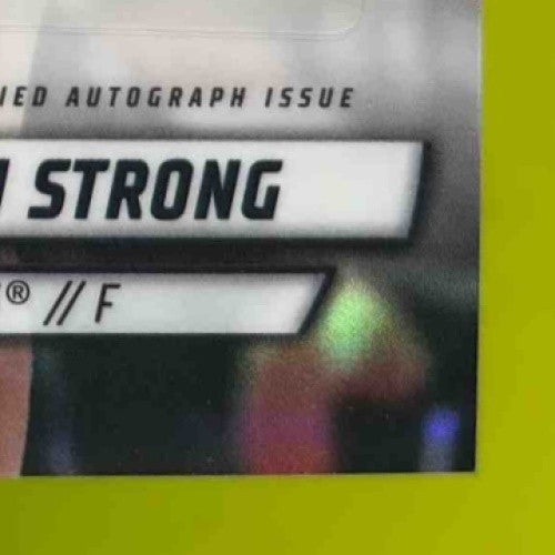 2024-25 Bowman University Chrome Sarah Strong Prospect Auto Refractor #62 DJ2 - Sports Cards