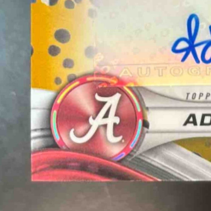 2024-25 Bowman’s Best University Aden Holloway Best of 2024 Auto Gold /50 Auto - Sports Cards