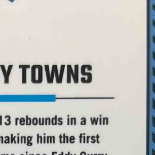 2024-25 Donruss Optic Karl-Anthony Towns Fast Break Red /75 #158 New York Knicks - Sports Cards