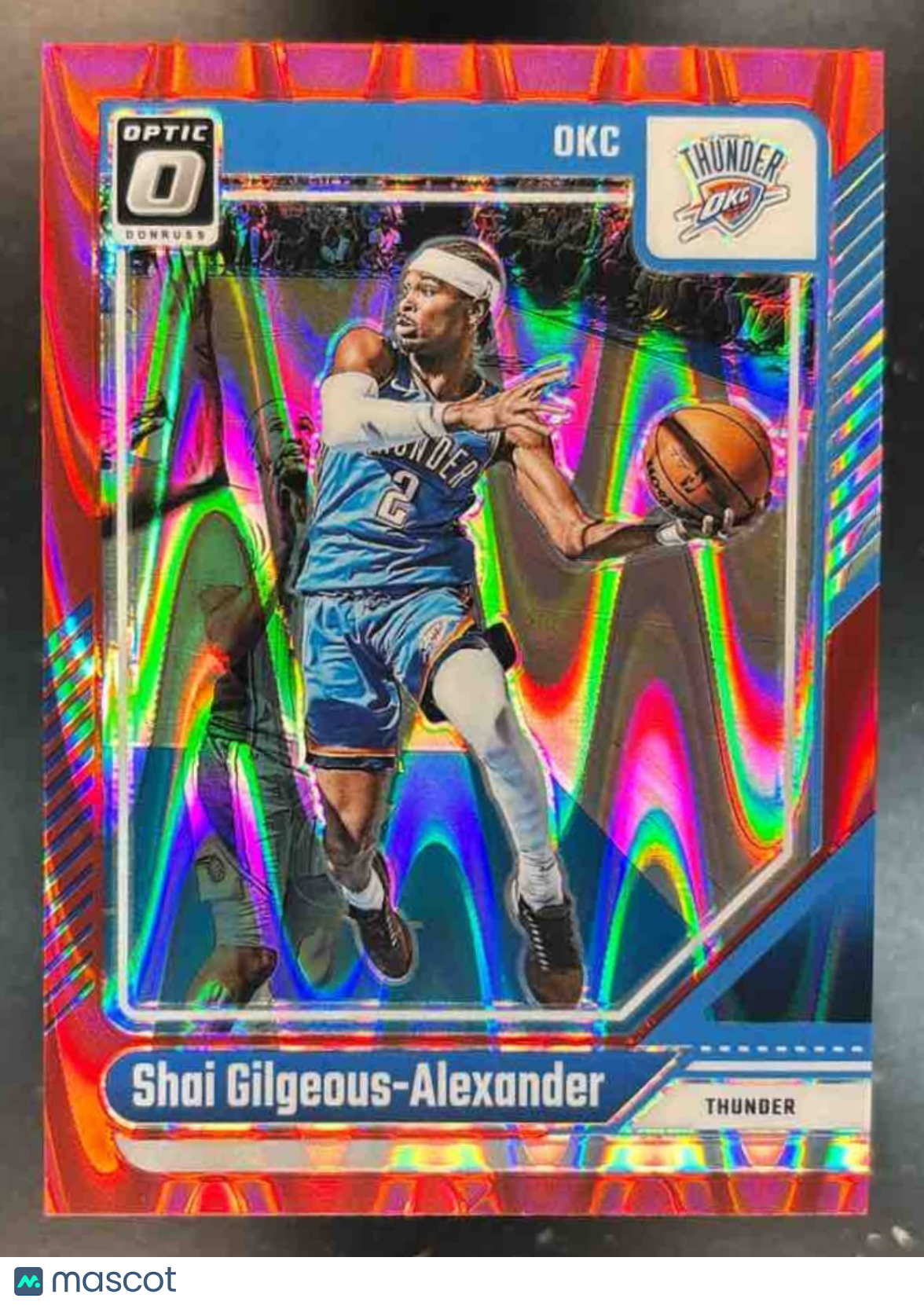 2024-25 Donruss Optic Shai Gilgeous-Alexander Red Seismic /149 #127 Thunder - Sports Cards