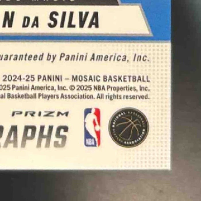 2024-25 i Mosaic Tristan da Silva Mosaic Pictographs White /25 RC Auto Magic - Sports Cards